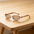 Women's Minimalist Metal-Frame Sunglasses with UV Protection