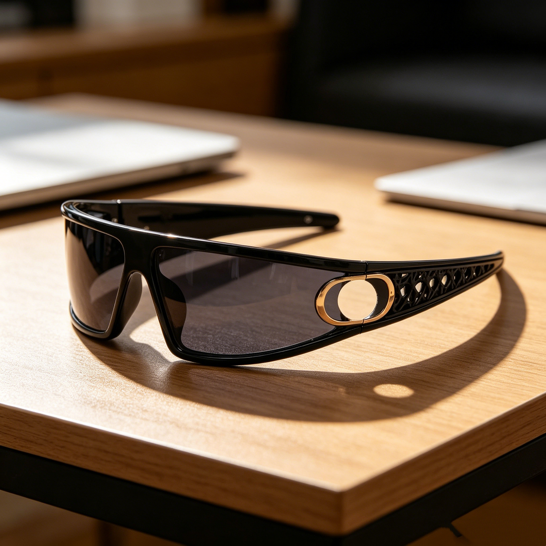 Women's Headband Sunglasses: Stylish One-Piece Design for a Sophisticated Look, UV Protection