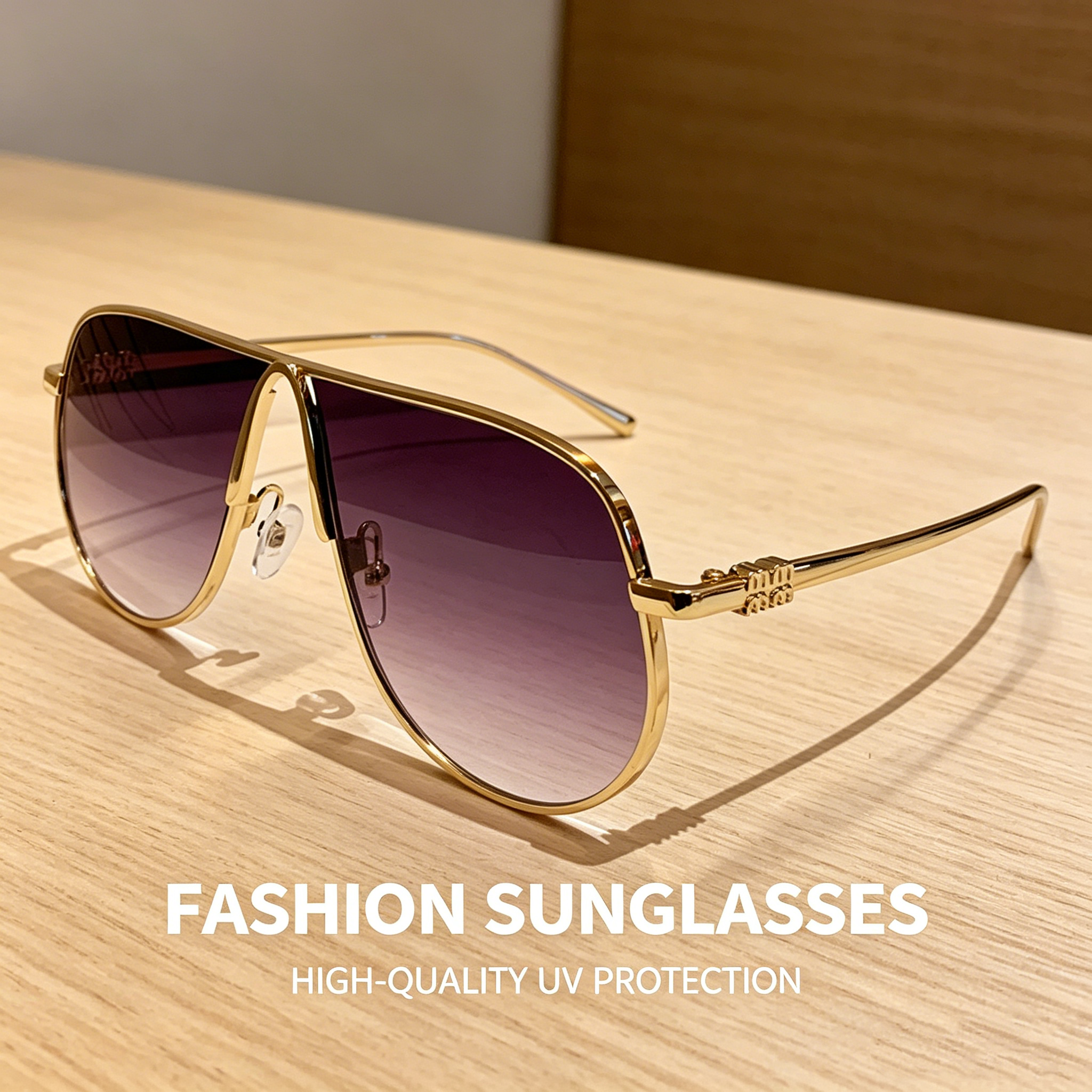 Oversized Metal Wayfarer Sunglasses: Stylish Sunglasses for Street Style