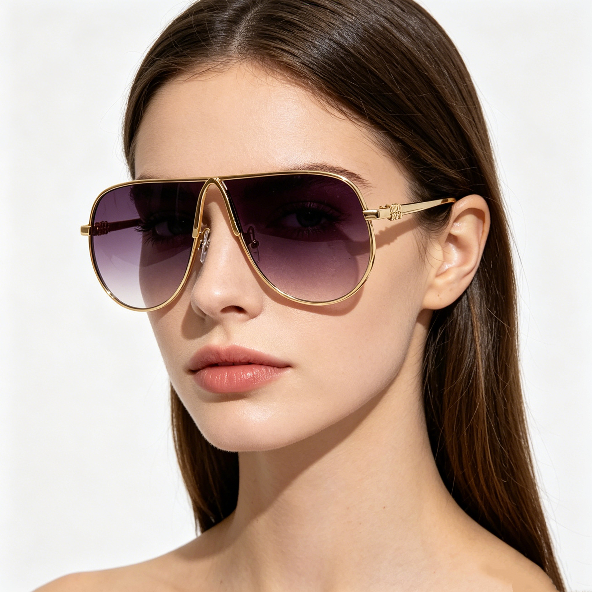Oversized Metal Wayfarer Sunglasses: Stylish Sunglasses for Street Style