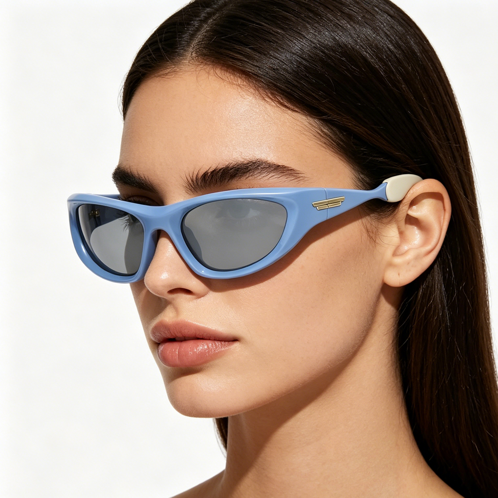 Polarized Sports Sunglasses: Men's Retro, Fashionable, and Colorful Cat-Eye Cycling Sunglasses for Women